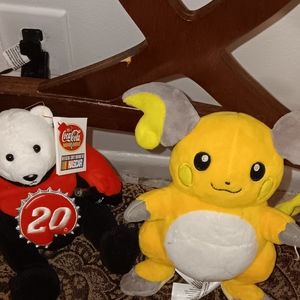 Coke~a~cola Like New ty Beanie Nascar